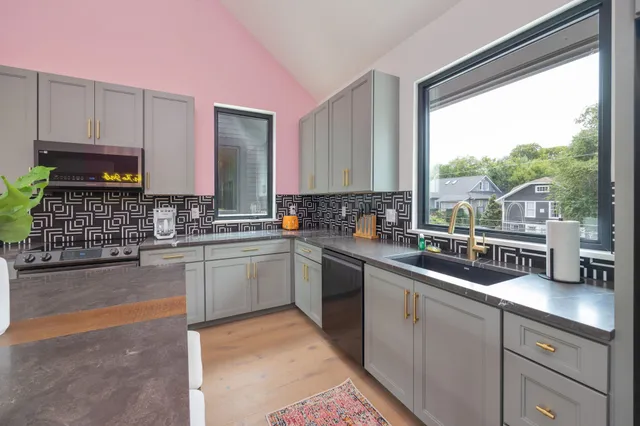 a outdoor living space with furniture and a couch