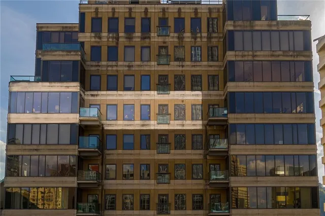 a view of a building with outdoor space