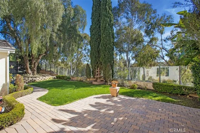 a view of a park with tree s