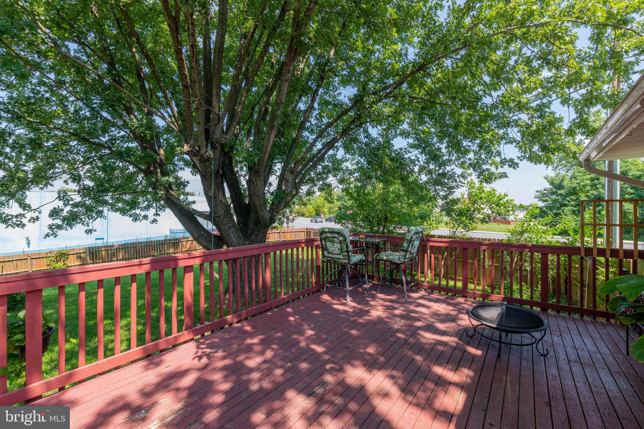 3728 Live Oak Road Randallstown, MD 21133 - Photo 22 of 27 Large Deck w/ Mature Trees, Fenced Yard