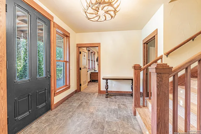 a view of entryway with stairs