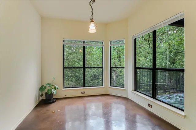 a view of a room with window