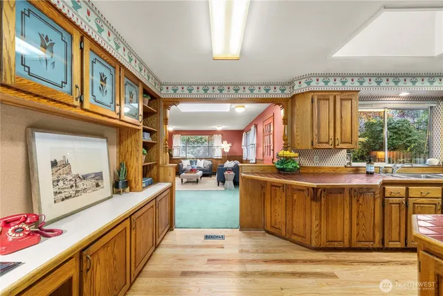 a view of a kitchen with utility room