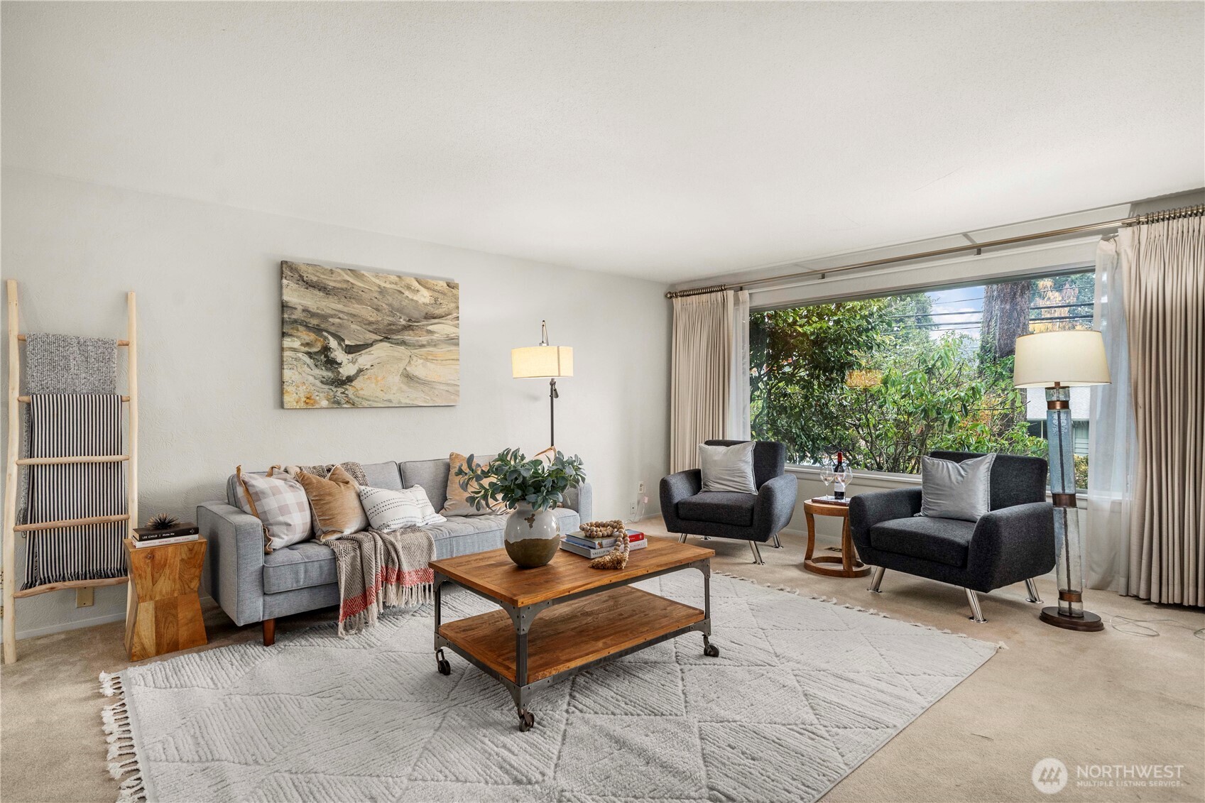 914 Alameda Avenue Fircrest, WA 98466 - Photo 5 of 40 a living room with furniture and a large window