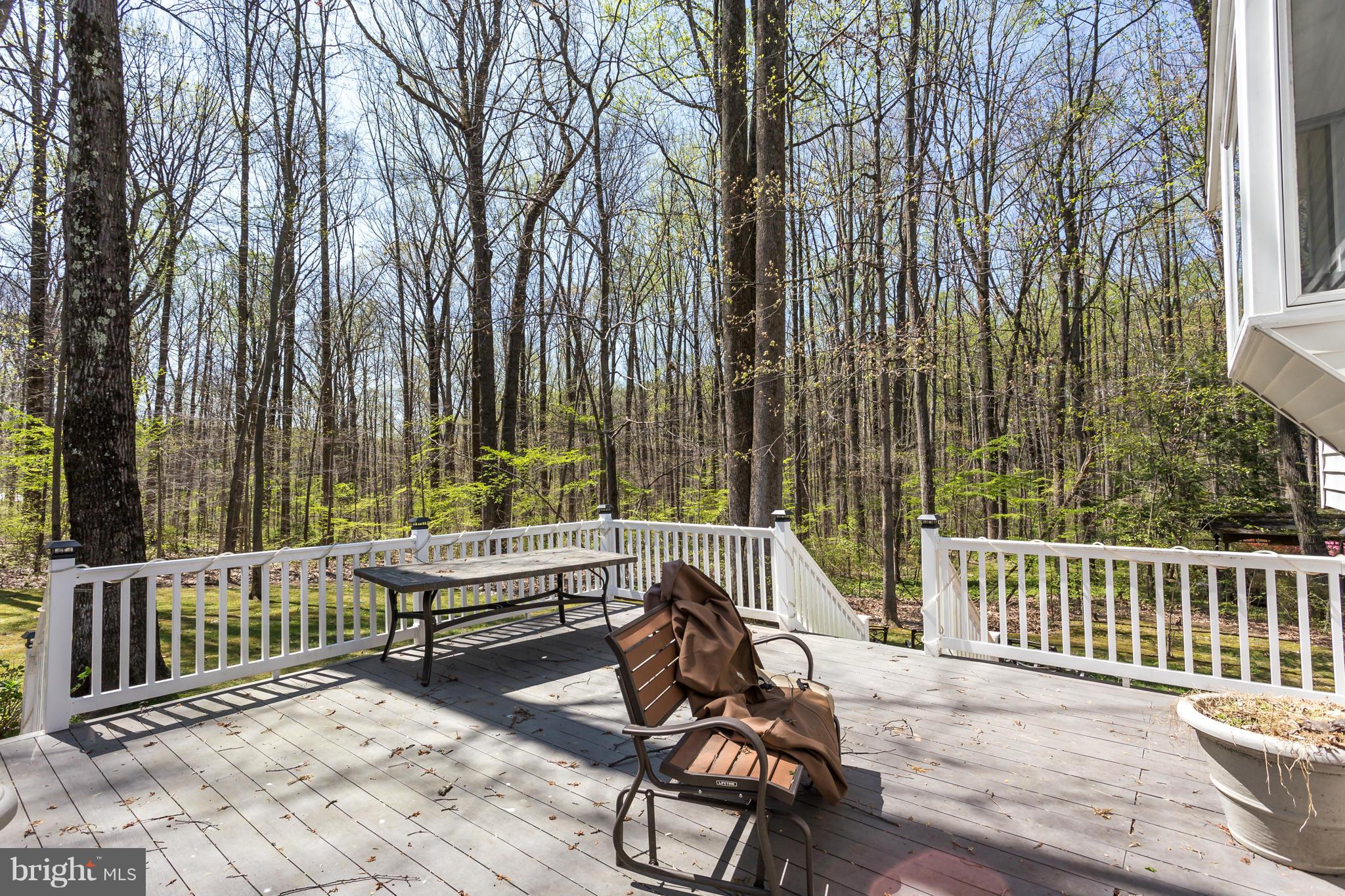 7709 Heming Place Springfield, VA 22151 - Photo 27 of 30 Large deck with private, wooded lot