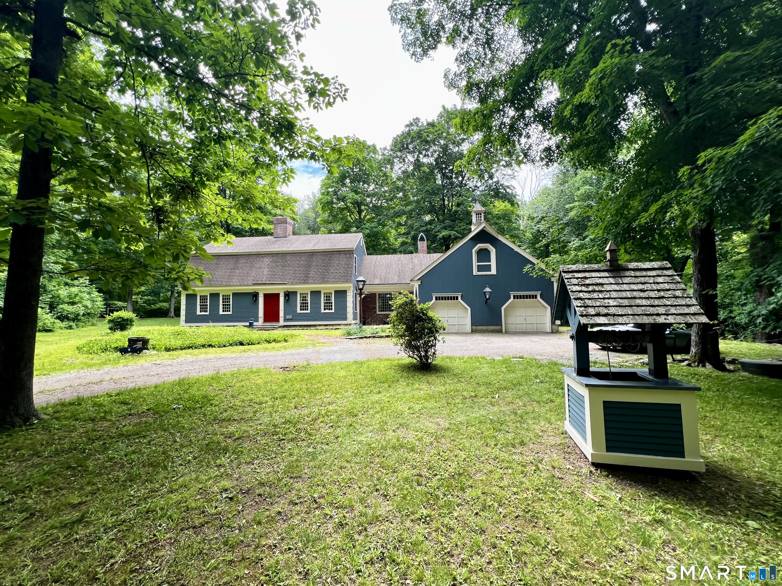 38 Clark Hill Road East Haddam, CT 06423 - Photo 35 of 35 a front view of a house with yard porch and furniture