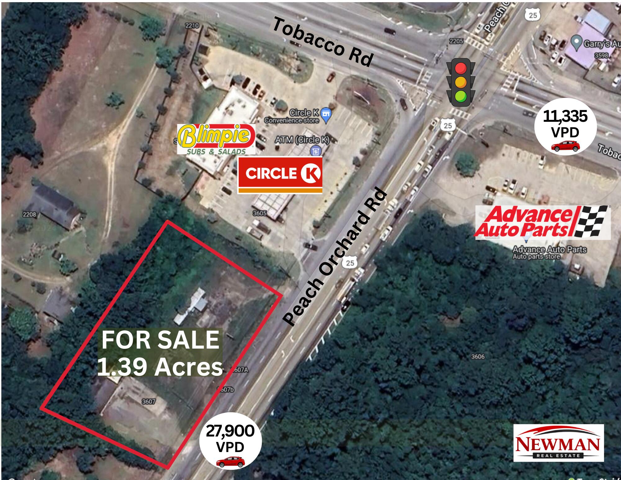 3607 Peach Orchard Road Augusta, GA 30906 - Photo 2 of 11 aerial