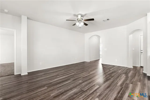 wooden floor in an empty room