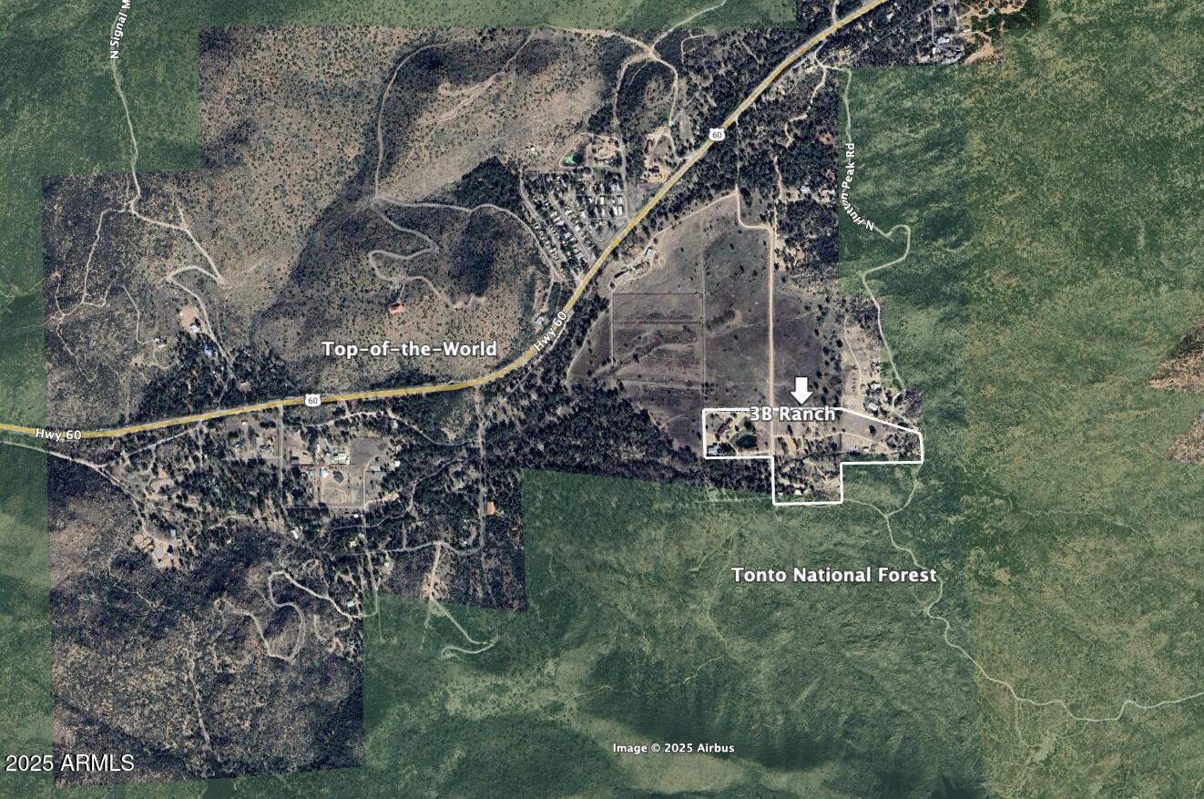 51238 North Pinal Ranch Road Miami, AZ 85539 - Photo 91 of 92 3B Ranch Aerial Parcel Map