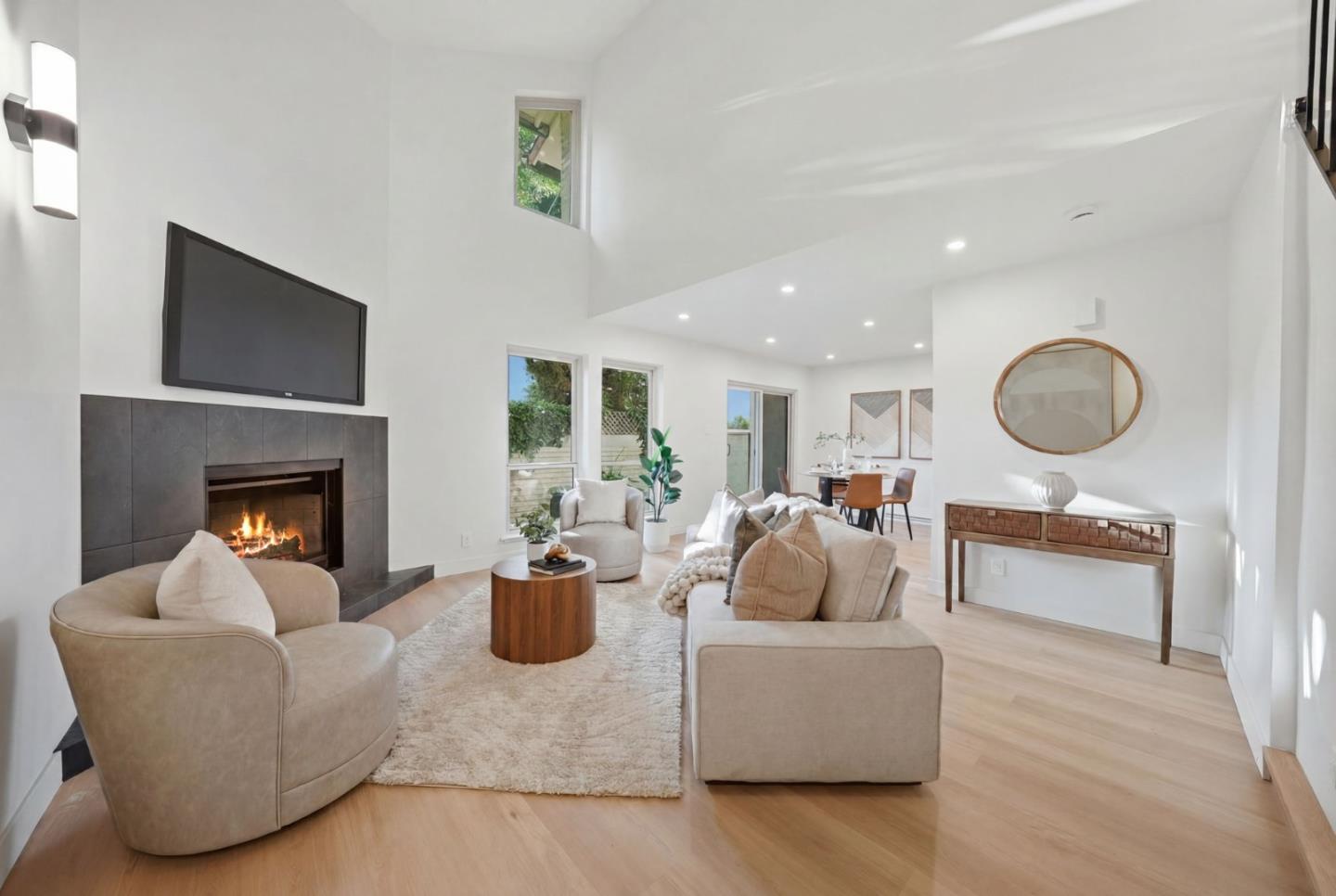 409 Puerto Place Hayward, CA 94541 - Photo 5 of 54 a living room with furniture and a fireplace