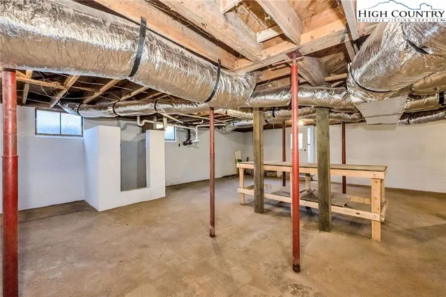 a view of a storage room