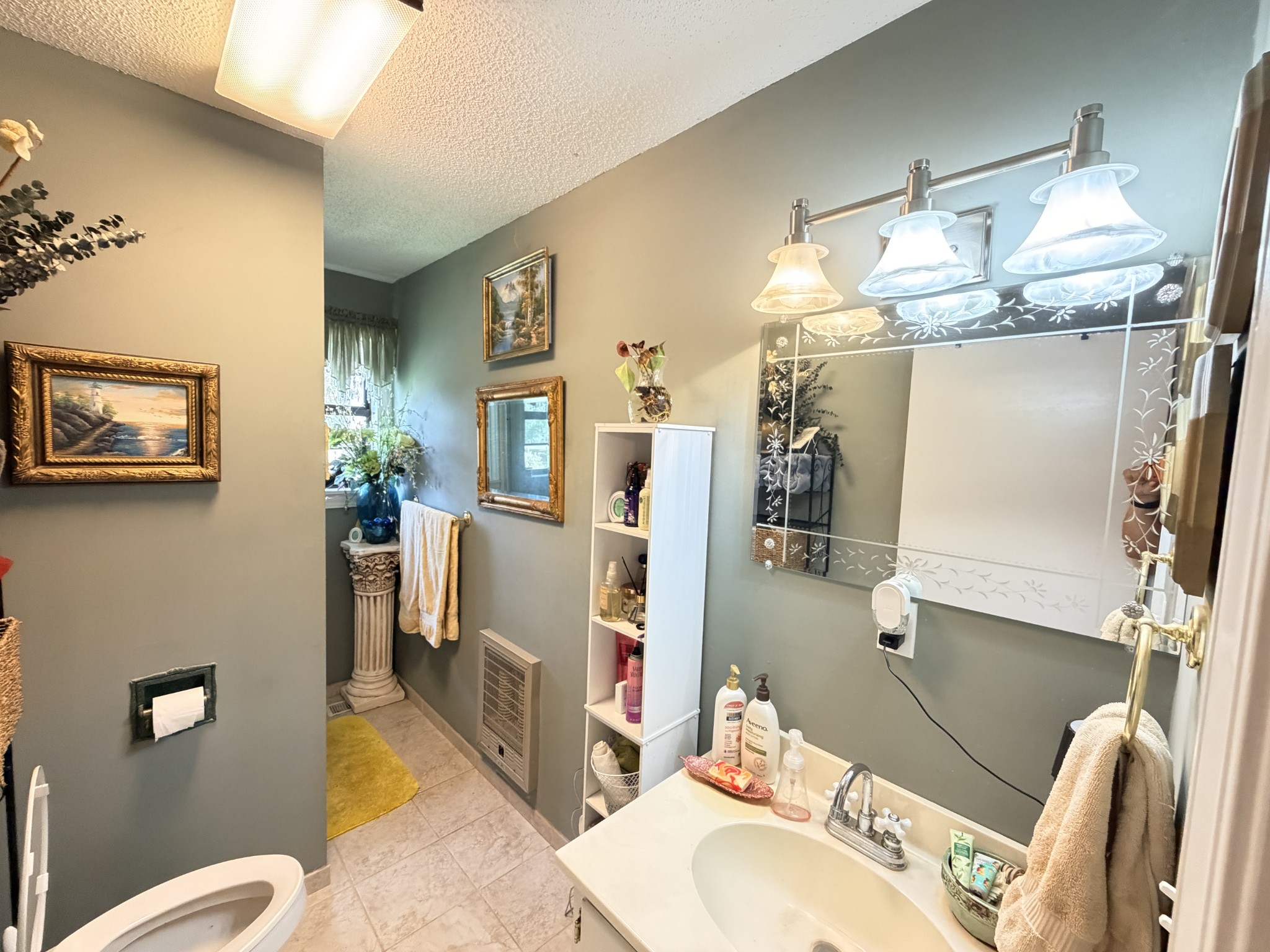 2890 Nance Bend Road Clifton, TN 38425 - Photo 23 of 52 a bathroom with a sink mirror vanity and toilet