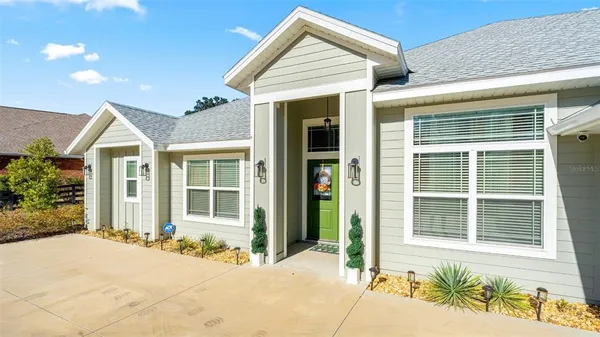 a view of a house with a outdoor space