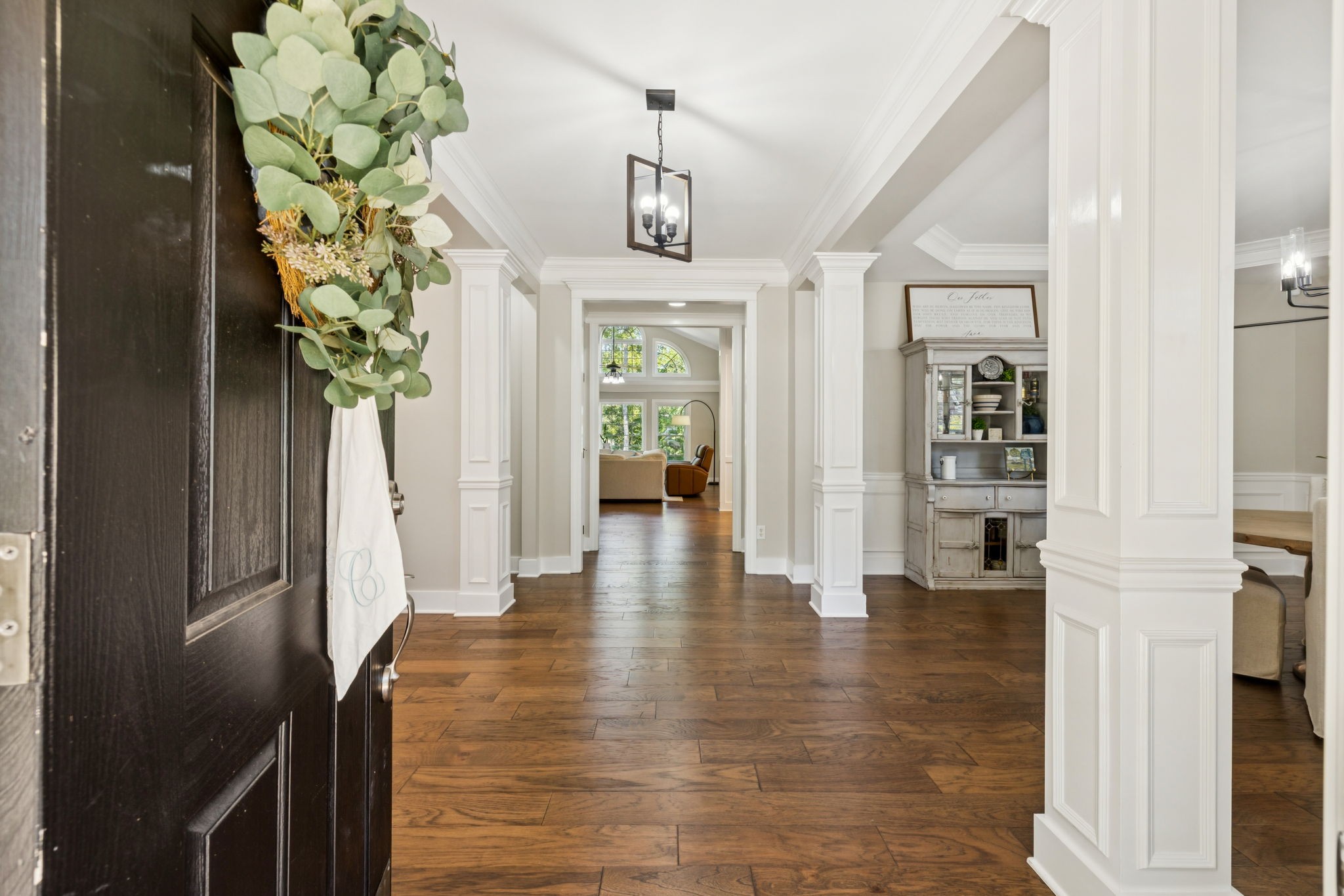 5520 Rathkeale Lane Franklin, TN 37067 - Photo 11 of 89 a view of a hallway view with wooden floor and staircase