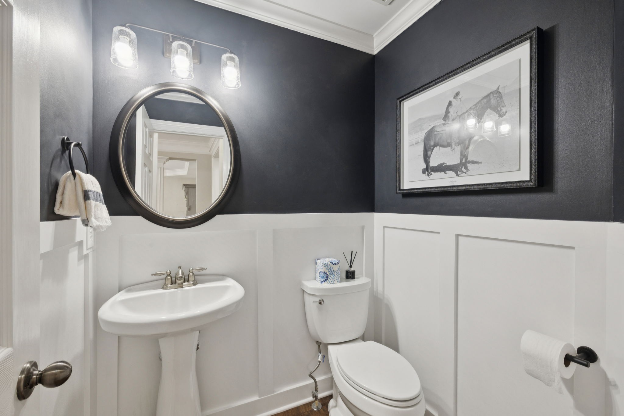 5520 Rathkeale Lane Franklin, TN 37067 - Photo 16 of 89 a bathroom with a toilet a sink and mirror