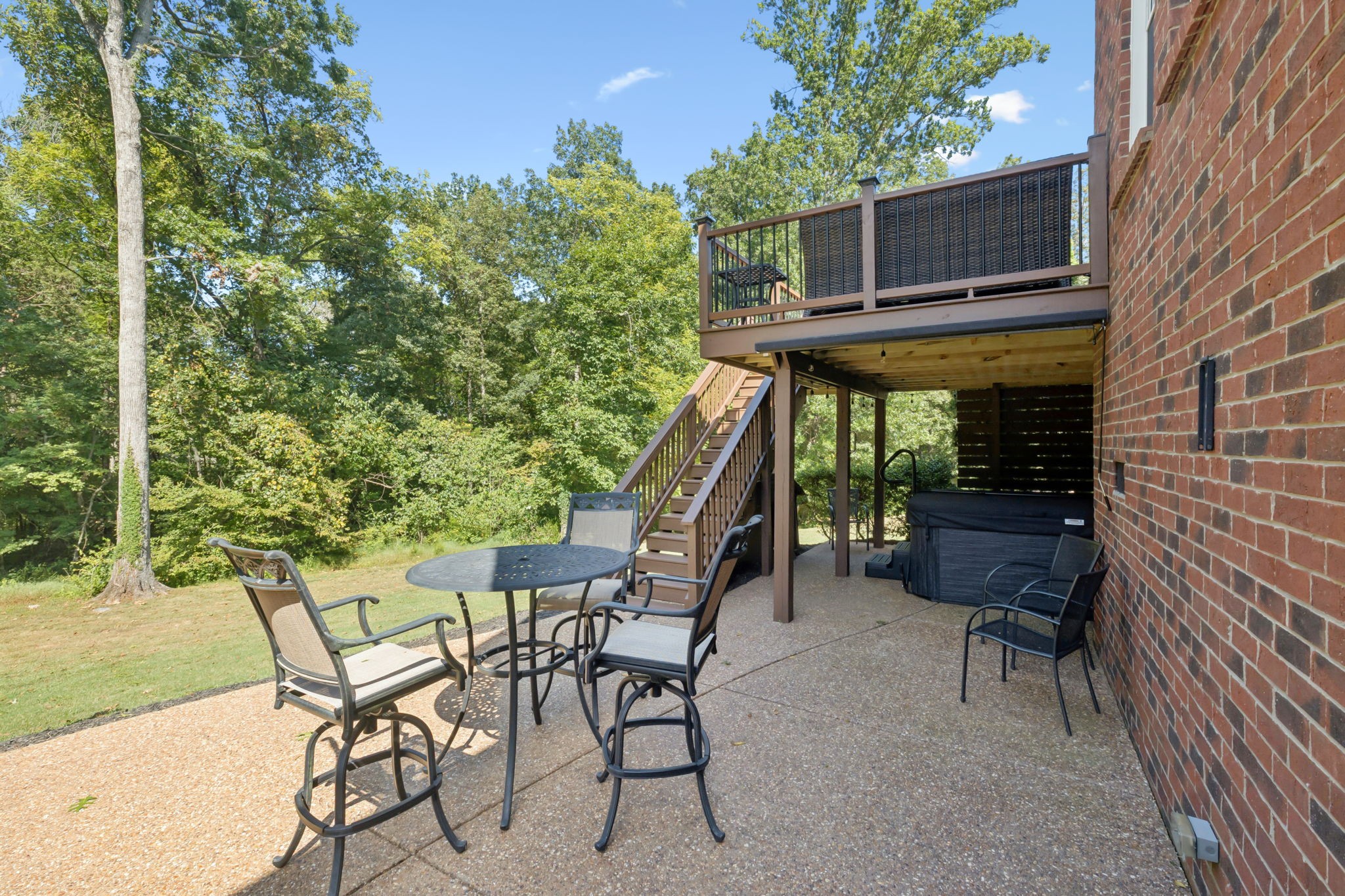 5520 Rathkeale Lane Franklin, TN 37067 - Photo 65 of 89 a view of backyard with outdoor seating and plants