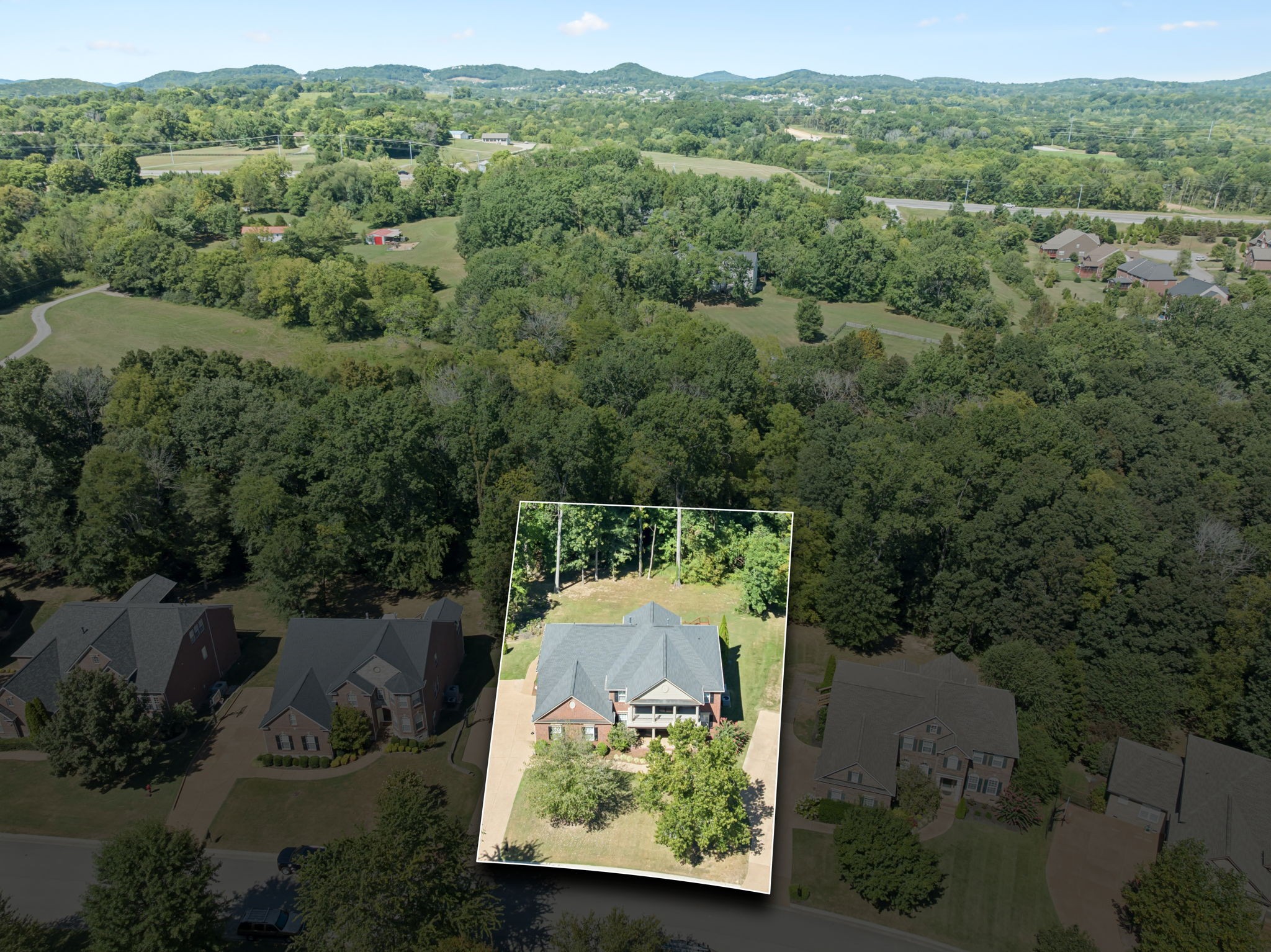 5520 Rathkeale Lane Franklin, TN 37067 - Photo 77 of 89 an aerial view of a house with mountain view