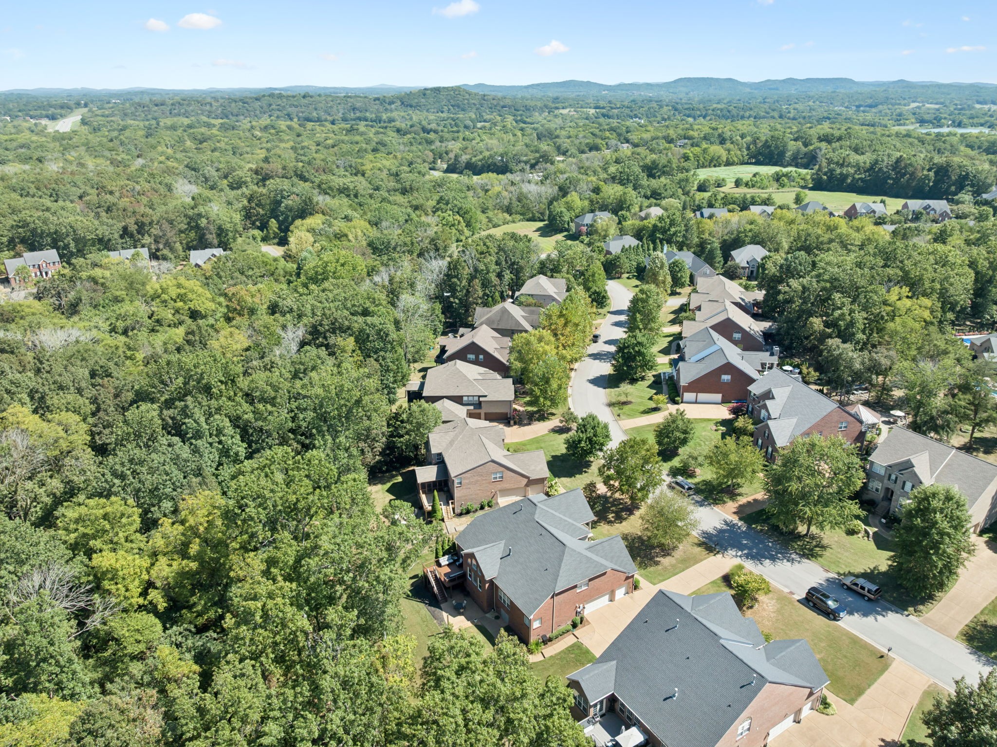5520 Rathkeale Lane Franklin, TN 37067 - Photo 84 of 89 an aerial view of residential houses with outdoor space and trees
