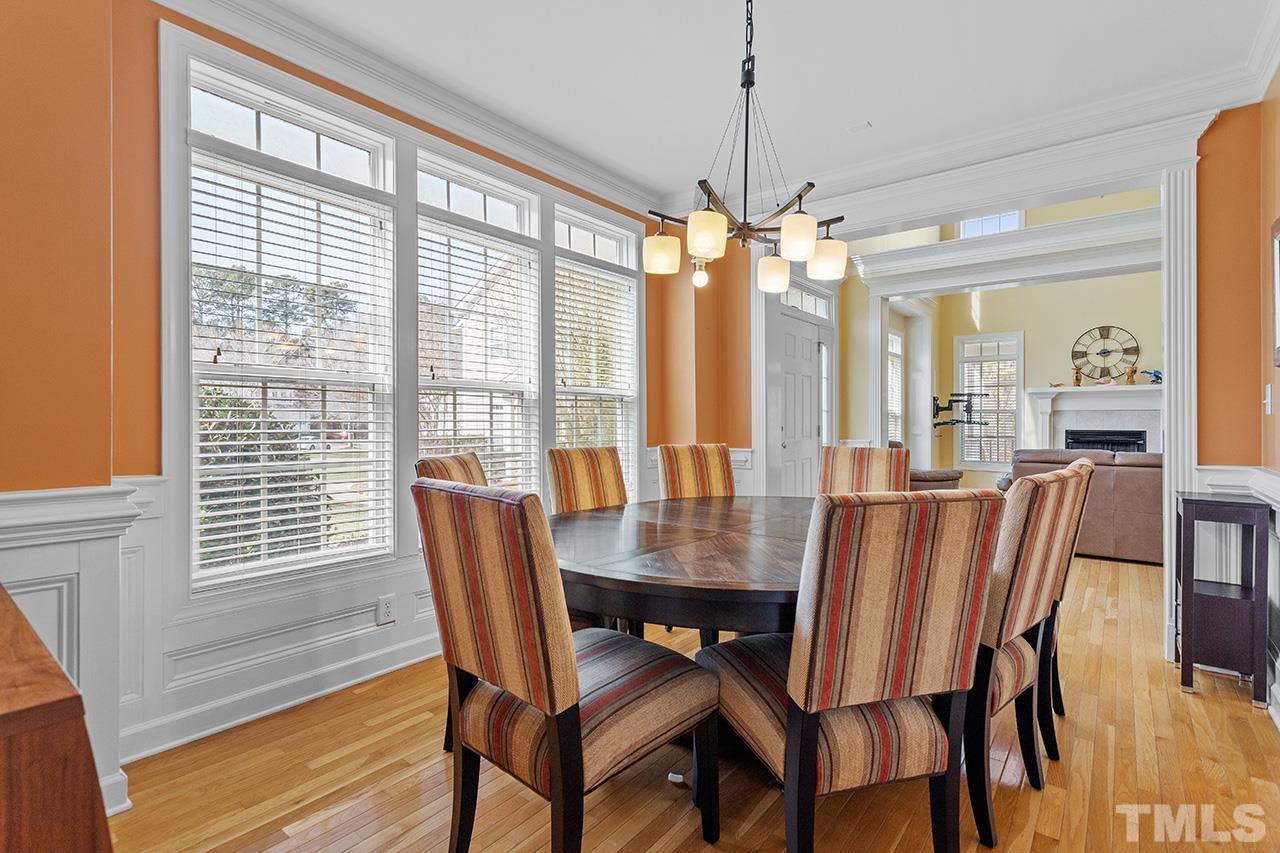 203 Towne Ridge Lane Chapel Hill, NC 27516 - Photo 9 of 38 a view of a dining room with furniture window and outside view