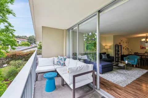a view of a balcony with outdoor space