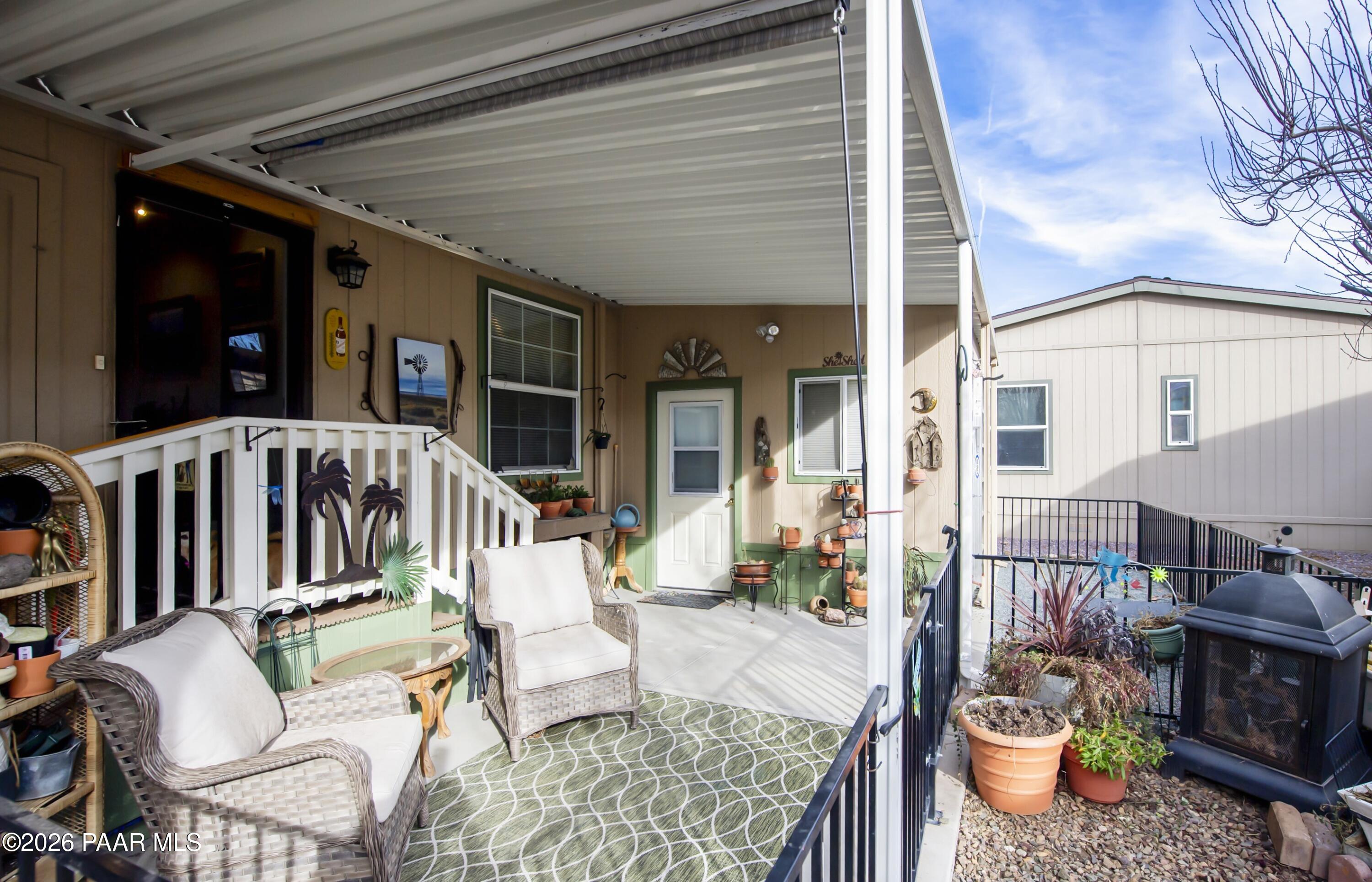 11250 East State Rte 69, Unit 2231 Prescott Valley, AZ 86314 - Photo 27 of 37 Carport Patio