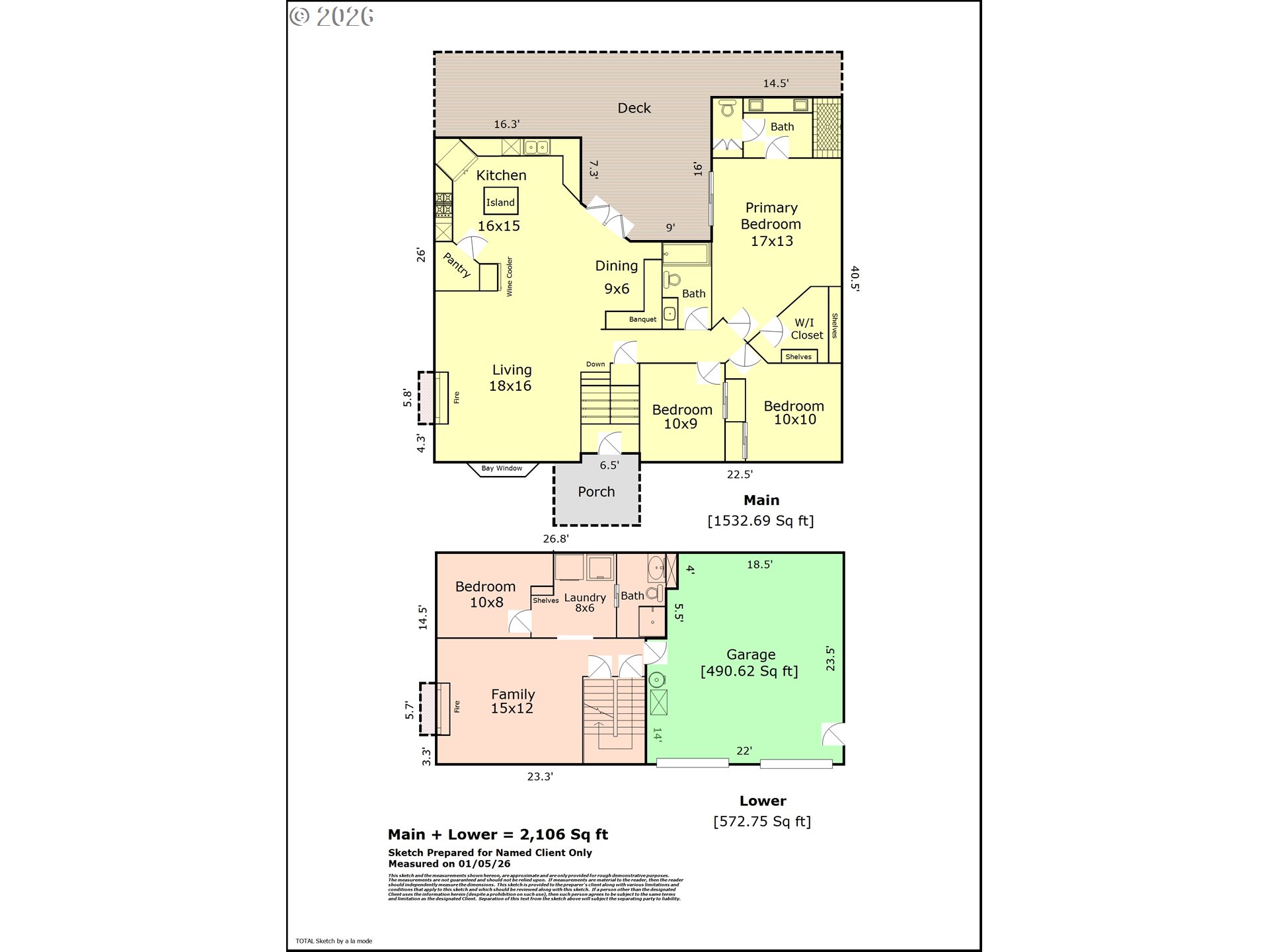 13165 Northwest Overton Street Portland, OR 97229 - Photo 38 of 38 Floor Plan