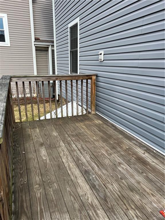 1105 Riverside Drive, Unit 1 Beaver, PA 15009 - Photo 4 of 20 a view of wooden balcony