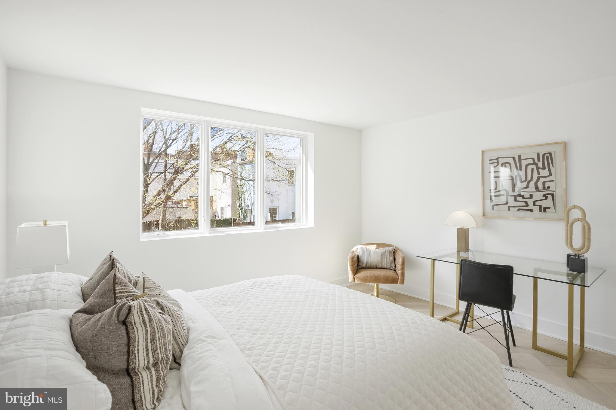 1212 4th Street Northwest, Unit 7 Washington, DC 20001 - Photo 19 of 39 Bright and airy modern bedroom retreat.