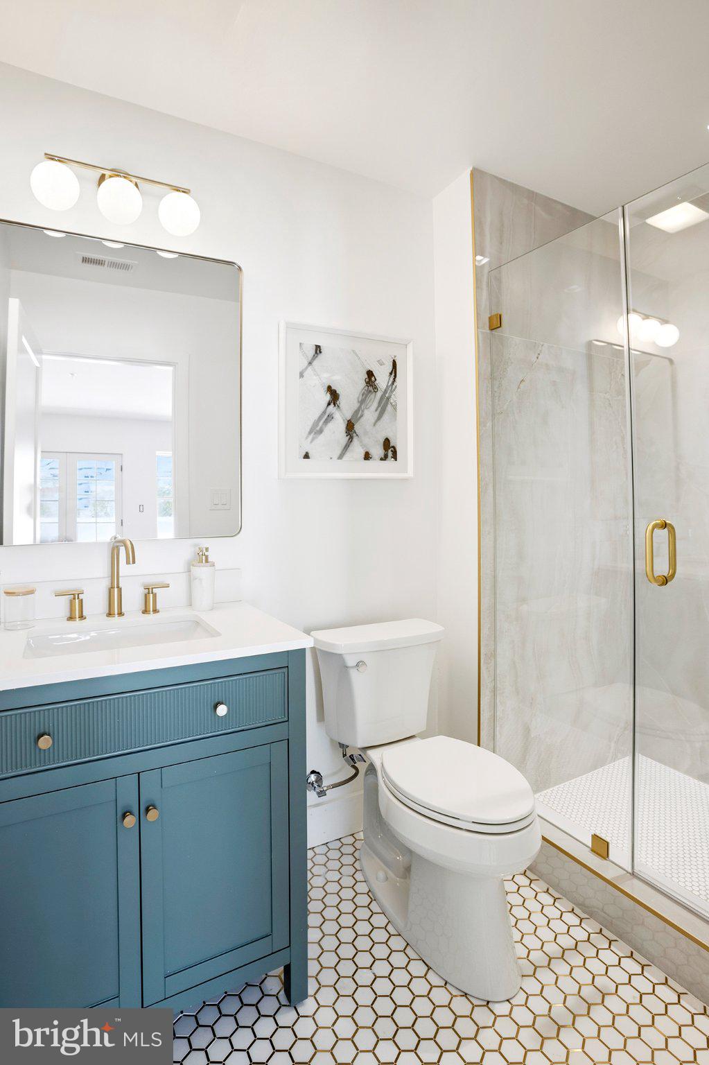 1212 4th Street Northwest, Unit 7 Washington, DC 20001 - Photo 23 of 39 Sleek bathroom with modern elegance.