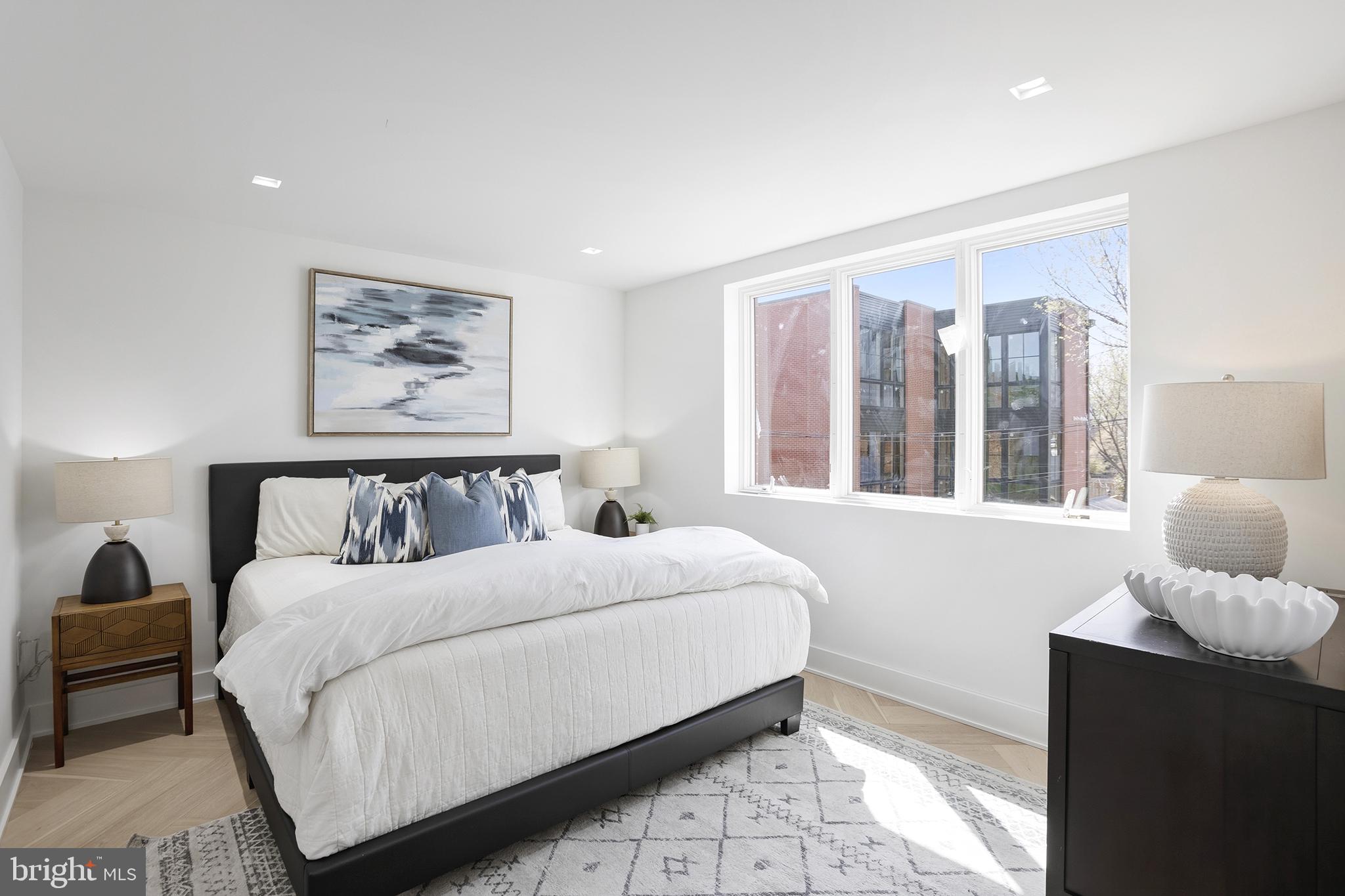 1212 4th Street Northwest, Unit 7 Washington, DC 20001 - Photo 25 of 39 Bright and airy modern bedroom retreat.