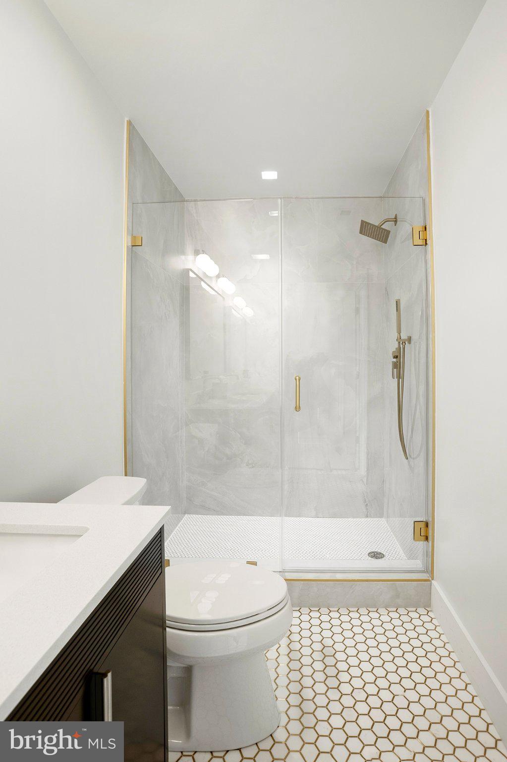 1212 4th Street Northwest, Unit 7 Washington, DC 20001 - Photo 29 of 39 Sleek modern bathroom with elegant finishes.