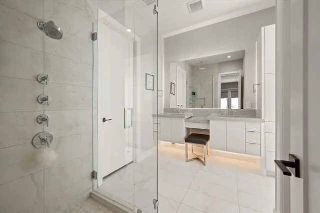 a view of a livingroom with table and chair