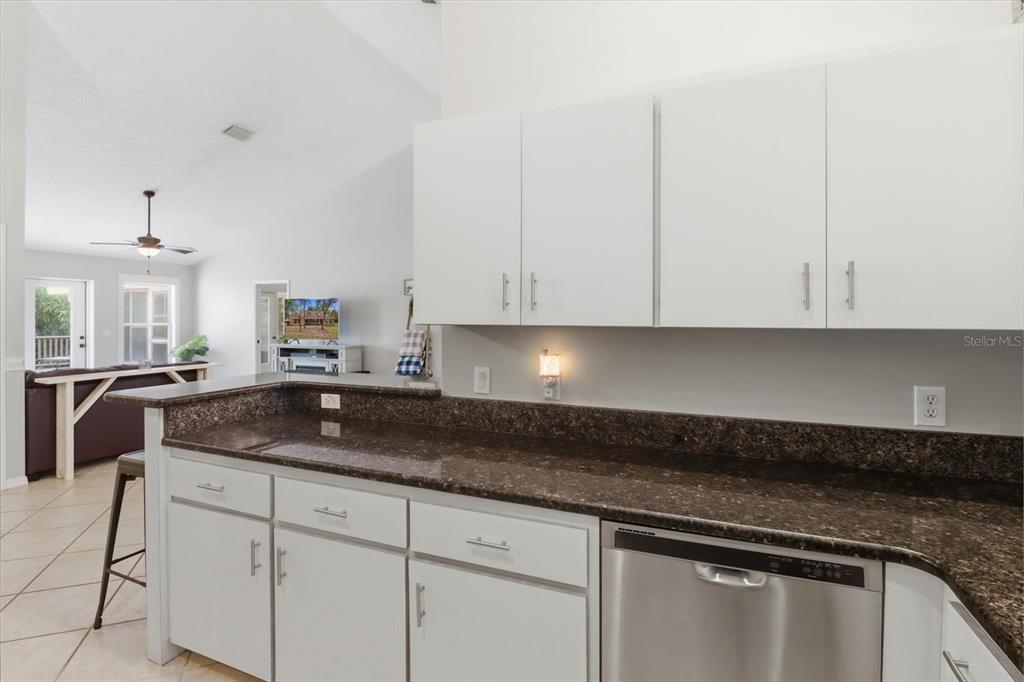 3189 South Graymor Path Inverness, FL 34450 - Photo 13 of 46 a kitchen with granite countertop white cabinets and a sink