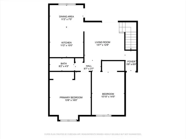 a picture of a bench in front of a door