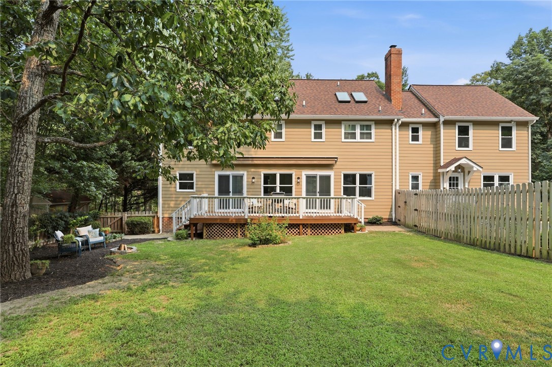 2904 Old Gun Road West Midlothian, VA 23113 - Photo 52 of 59 Expansive rear exterior featuring a large wooden d