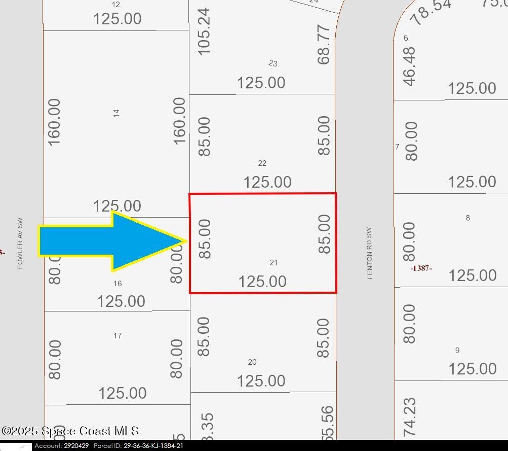 311 Fenton Road Palm Bay, FL 32908 - Photo 3 of 4 plat