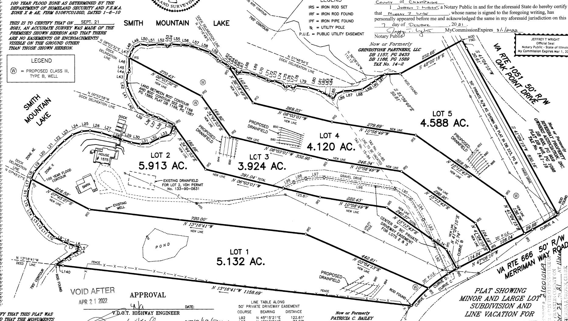 Lot 1 Merriman Way Road Moneta, VA 24121 - Photo 16 of 16 Plat as picture