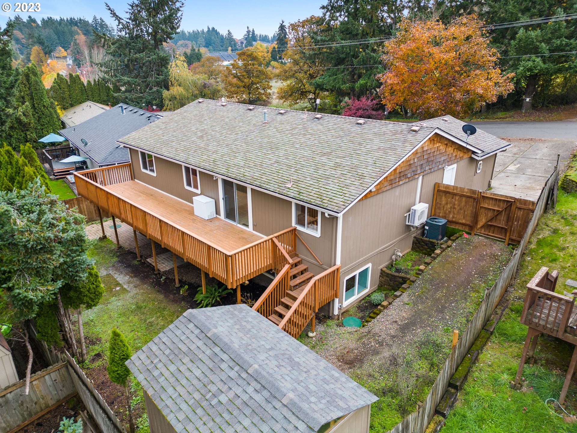 1635 Davis Road South Salem, OR 97306 - Photo 7 of 46 an aerial view of a house with a yard