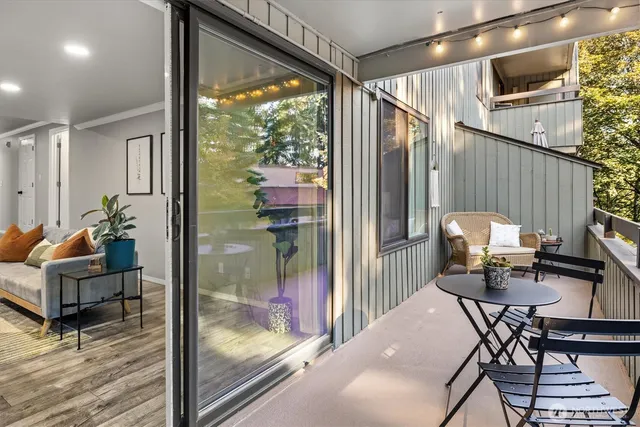 a workspace with furniture and wooden floor