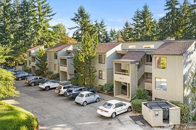 a view of a patio in front of the house