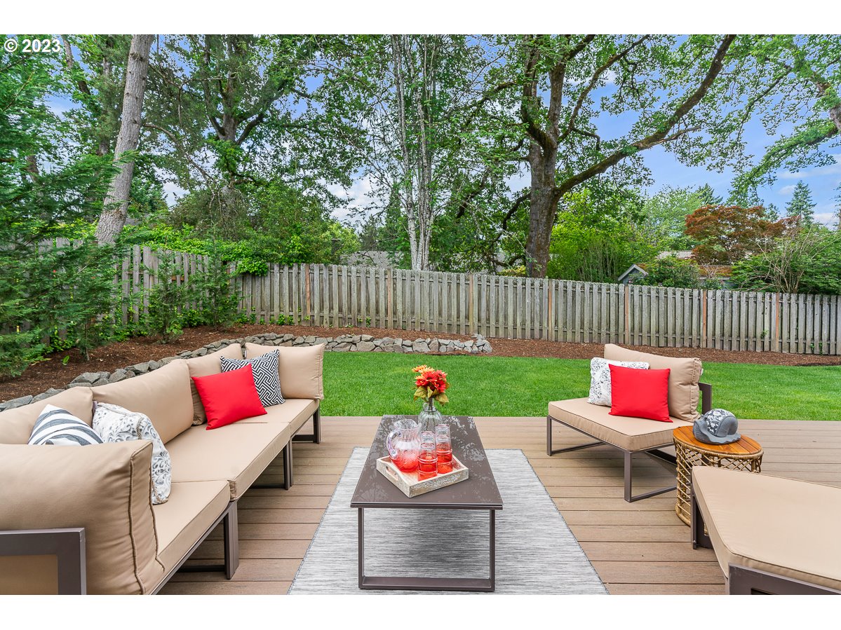 14720 Southwest Glenbrook Road Beaverton, OR 97007 - Photo 30 of 43 a garden view with a seating space and garden view