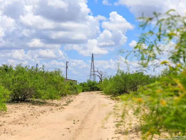 a view of a pathway with a yard in back