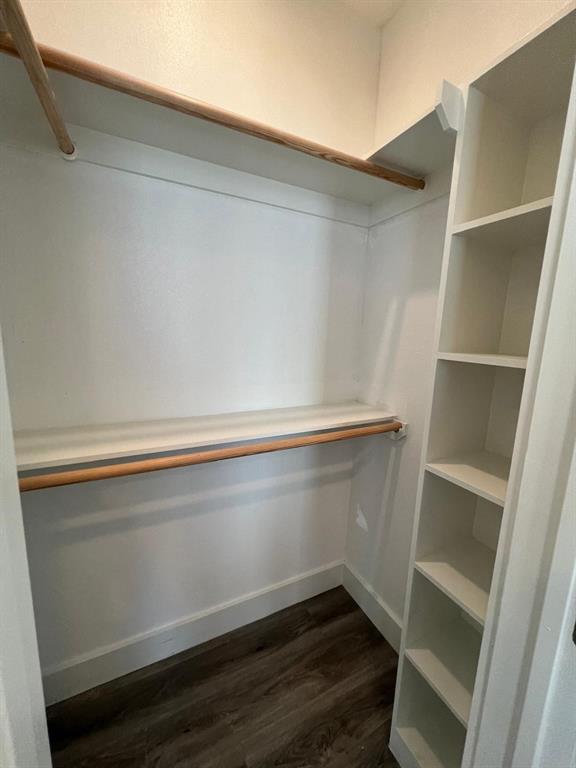 443 Richlands Way Fate, TX 75087 - Photo 14 of 20 Walk in closet featuring dark wood-type flooring
