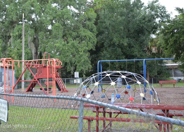 a view of outdoor space with seating