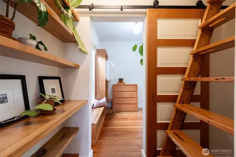 a bathroom with a sink and a shower