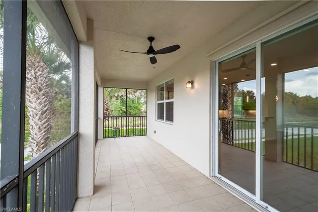 a view of front door and yellow lighting