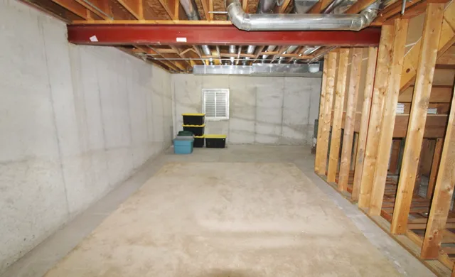 a view of a indoor garage