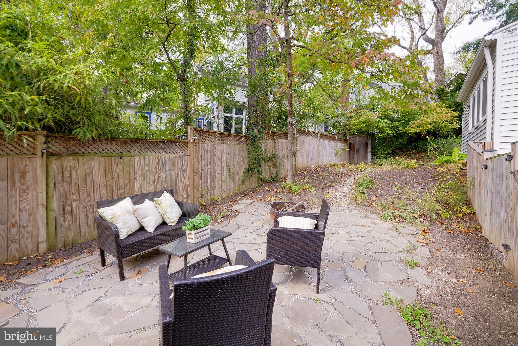 704 Maplewood Avenue Takoma Park, MD 20912 - Photo 49 of 54 a view of backyard with seating space and trees