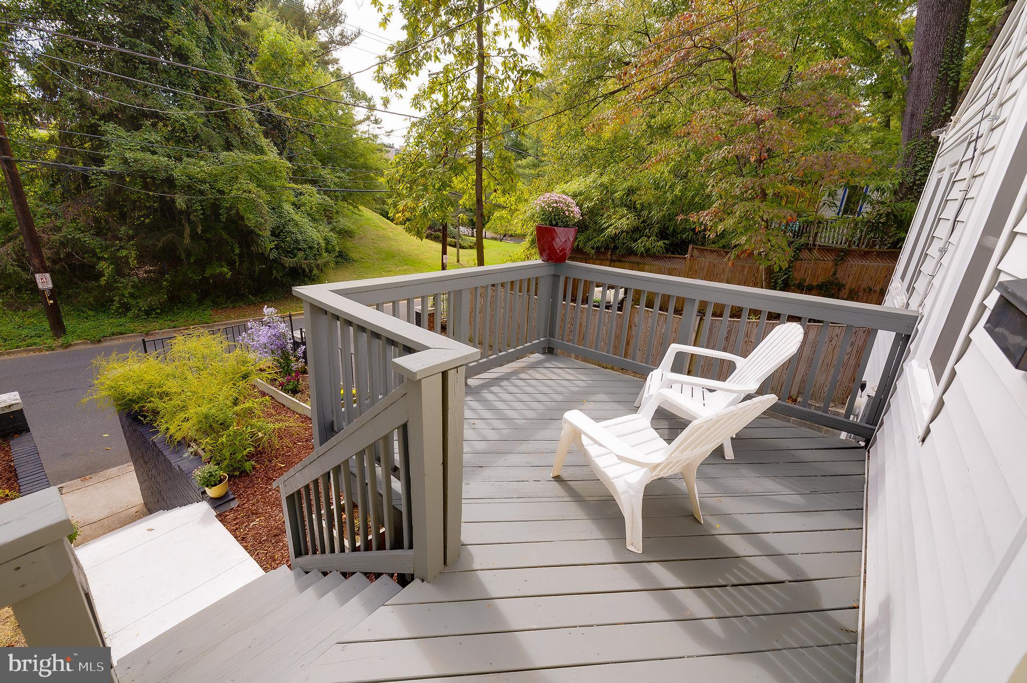 704 Maplewood Avenue Takoma Park, MD 20912 - Photo 51 of 54 a view of balcony with wooden floor and seating space