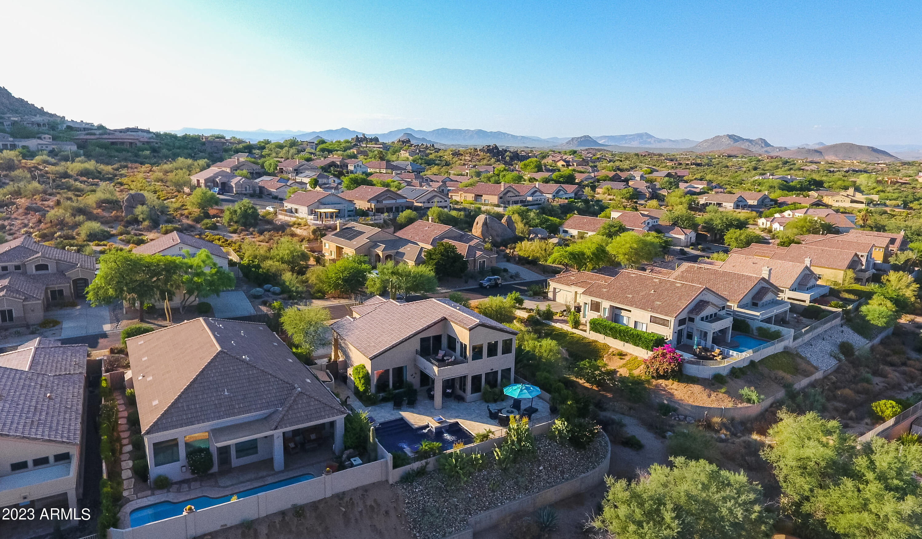 11523 East Ranch Gate Road Scottsdale, AZ 85255 - Photo 53 of 55 Aerial Northeast